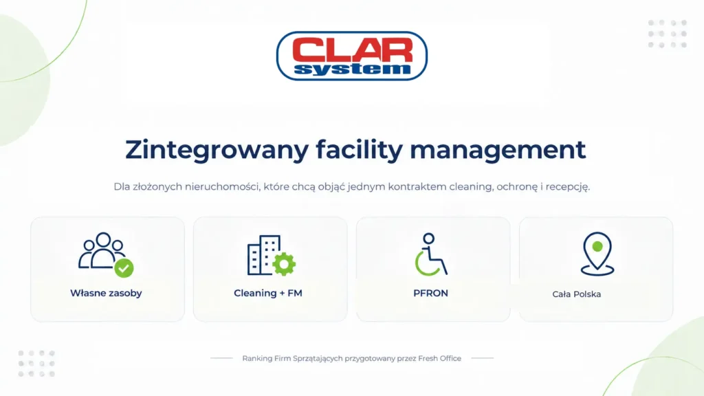 Ranking firm sprzątających – Clar System