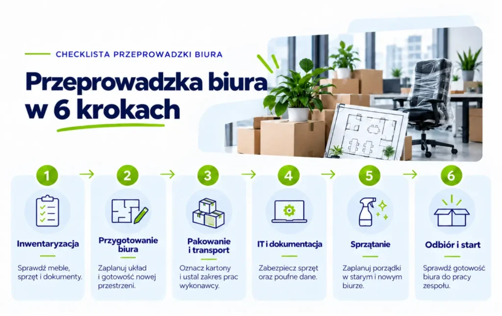 Przeprowadzka biura w 6 krokach