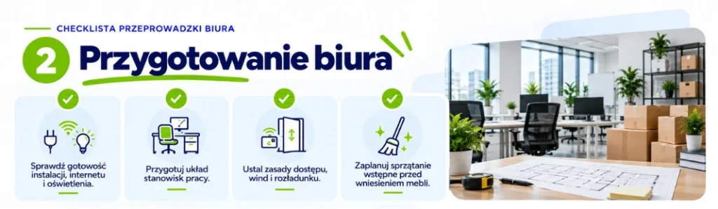 checklista przeprowadzki biura – przygotowanie biura